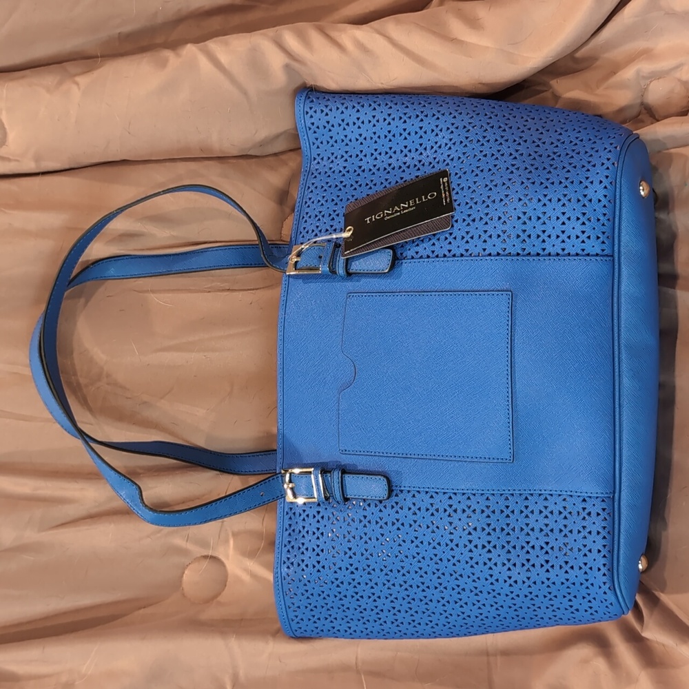 Tignanellio Purse Blue Leather